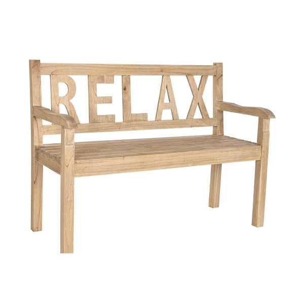 "RELAX" Wooden Garden Bench from Mindi Home Decor