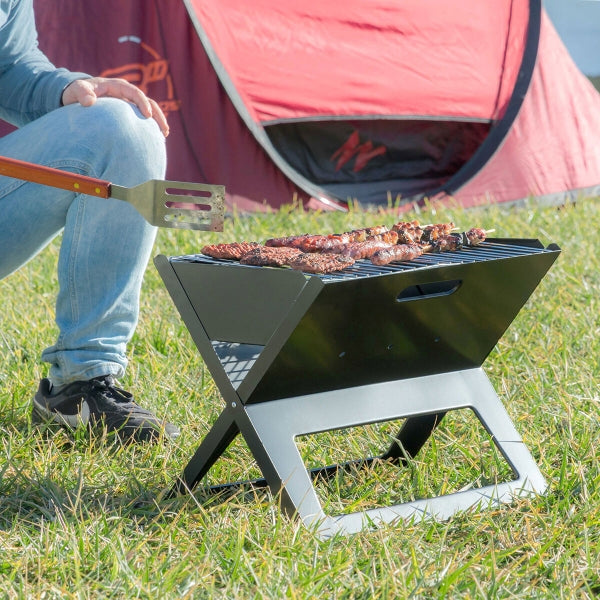 Barbecue à Charbon Portable et Pliable de Camping ING