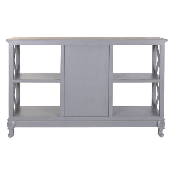 Traditional Sideboard in Carved Gray Wood