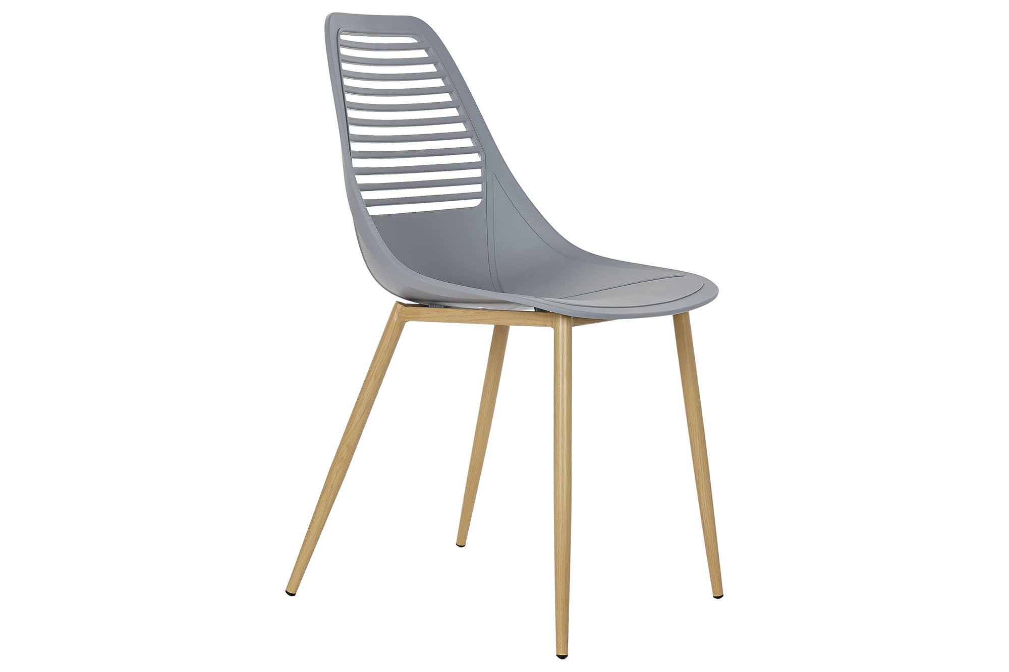 Scandinavian Design Chair Matte Light Gray and Light Brown - An Elegant Blend of Modernity and Comfort 