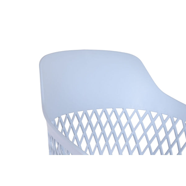 Chaise Design Urbain en Plastique Bleu Ciel Home Decor