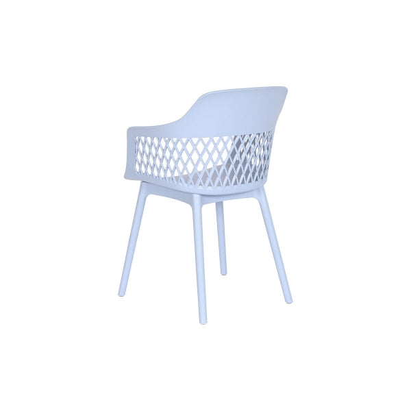 Chaise Design Urbain en Plastique Bleu Ciel Home Decor