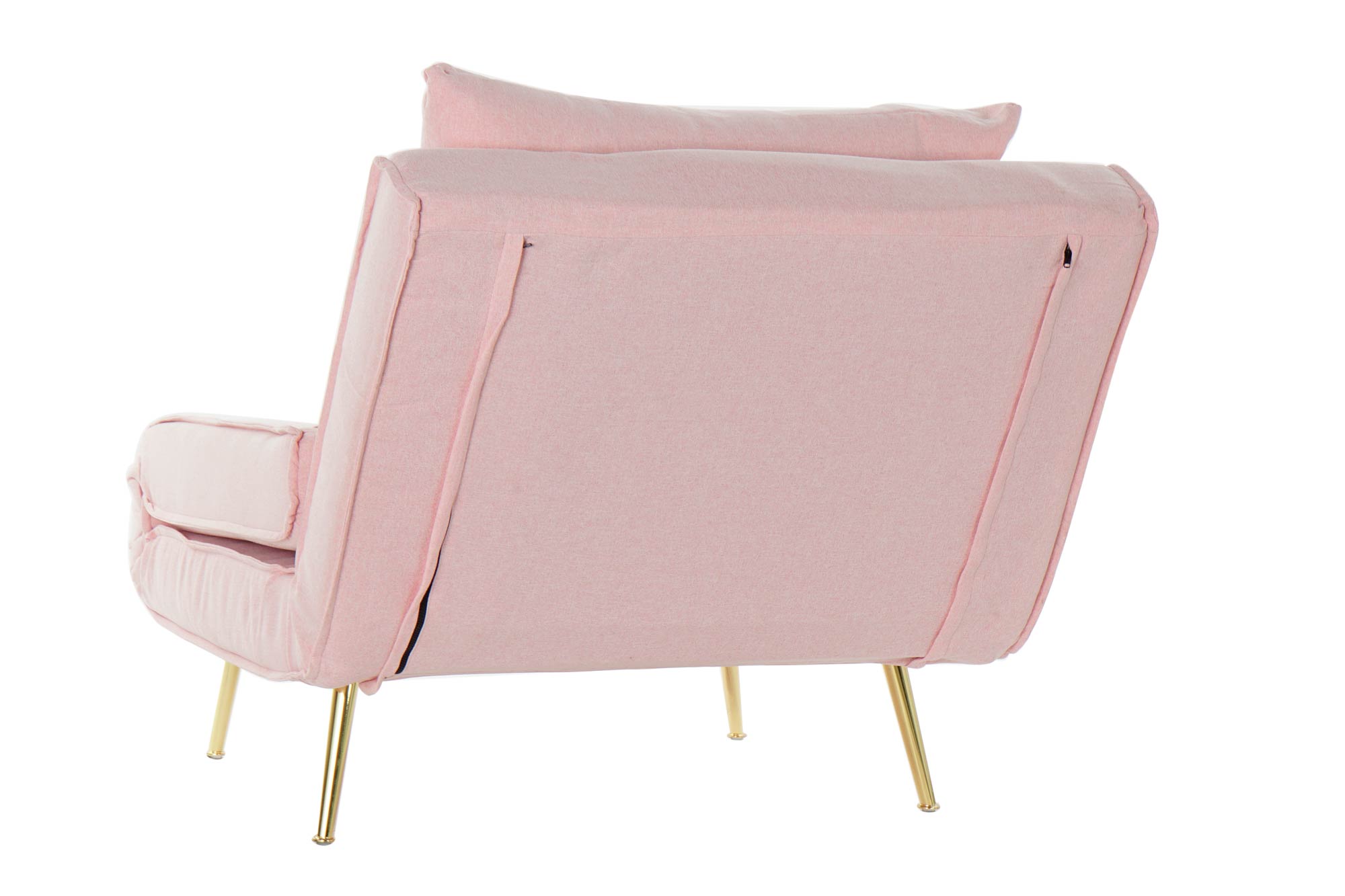Pink and Gold Convertible Armchair Home Decor