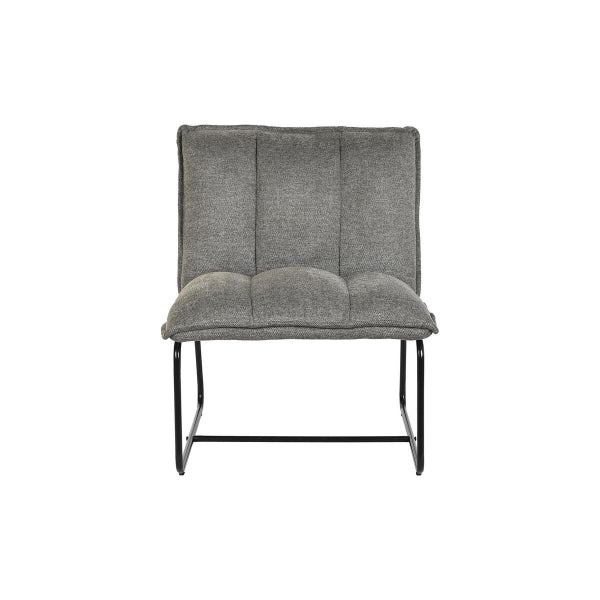 Cojines de sillón loft Decoración de hogar de metal gris y negro
