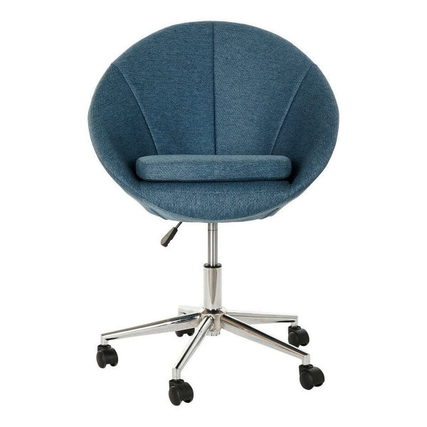 Blue and Silver Contemporary Design Office Armchair Home Decor