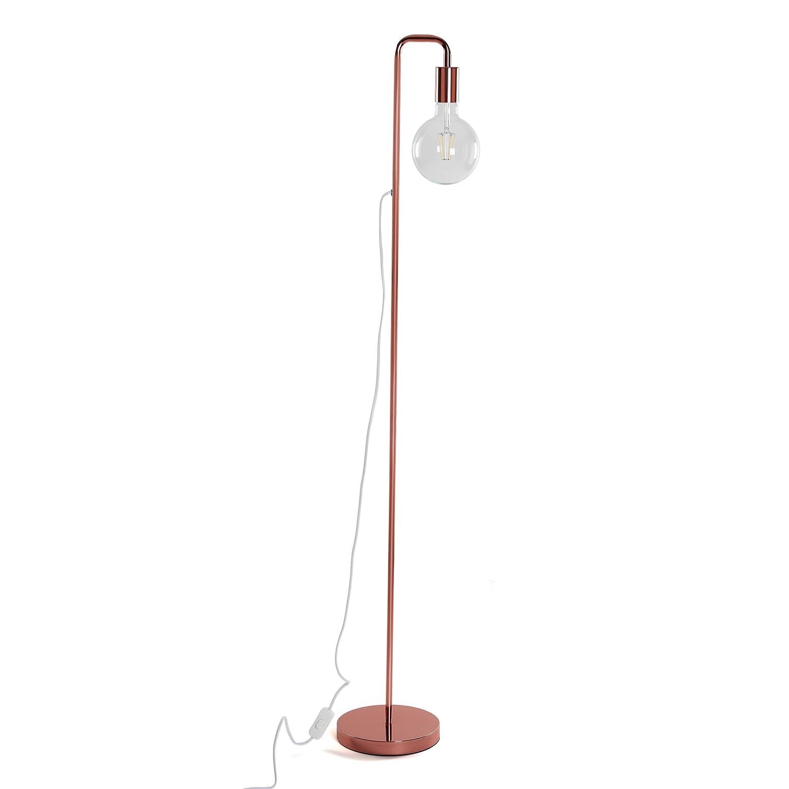 Versa Pink Metal Design Floor Lamp