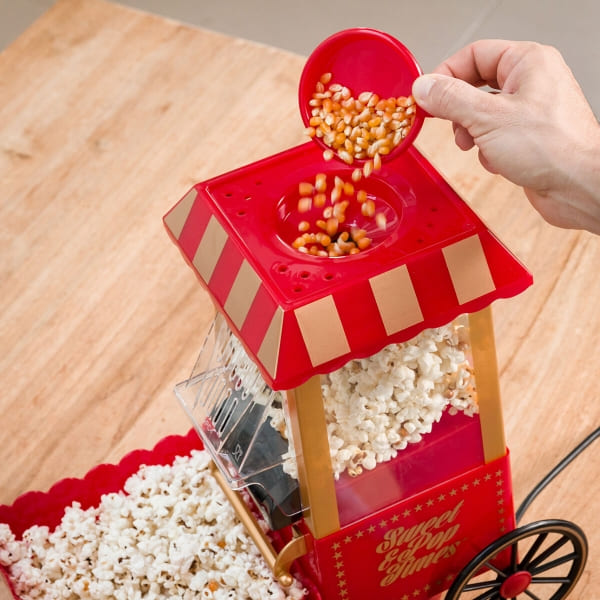 Red and White Children's Trolley Popcorn Machine ING
