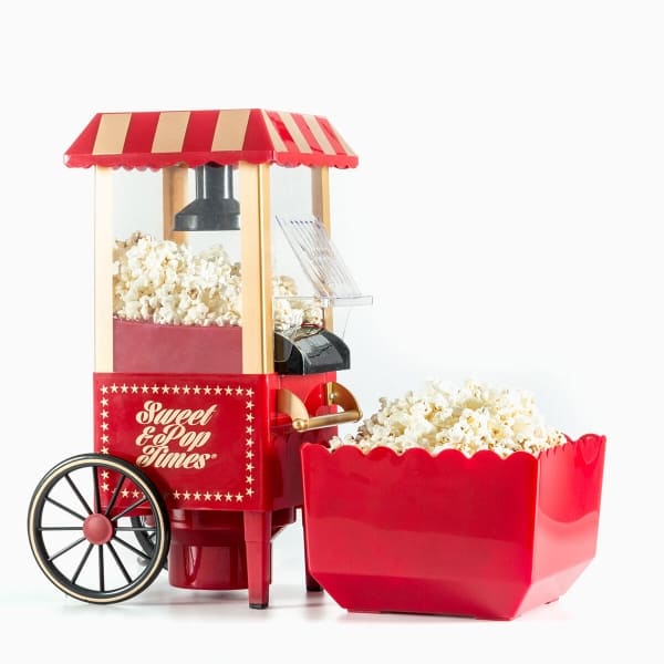 Machine à Popcorn Chariot Enfant Rouge et Blanc