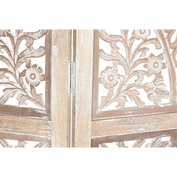 Oriental Screen in Carved Mango Wood Home Decor