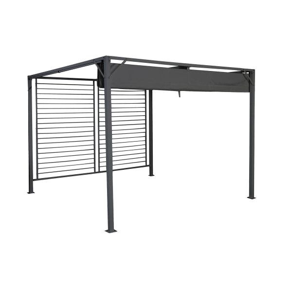 Pergola Autoportante Gris Anthracite et Métal Gris Home Decor