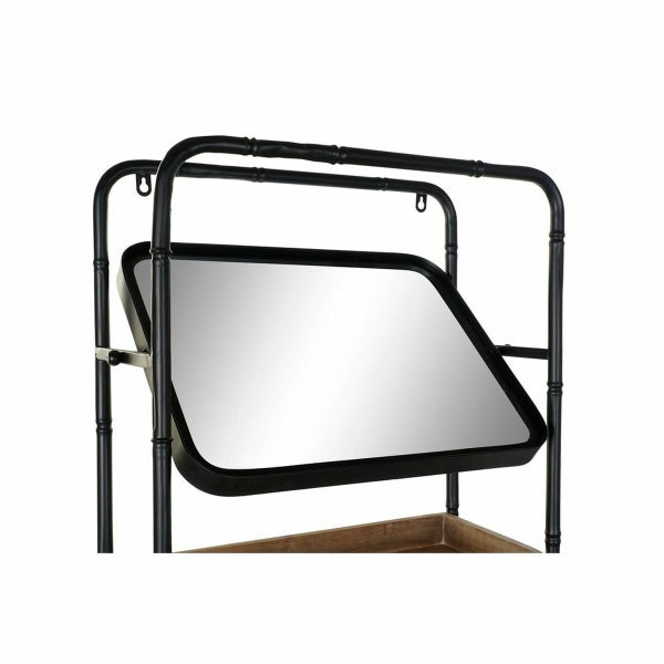 Perchero de diseño Loft con espejo giratorio para decoración del hogar