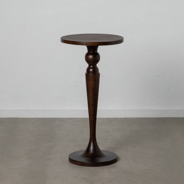 Home Decor Carved Brown Mango Wood Bar Table