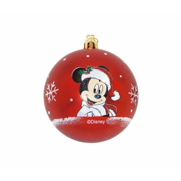 Ensemble de 10 Boules de Noël Mickey Mouse, Disney Rouges