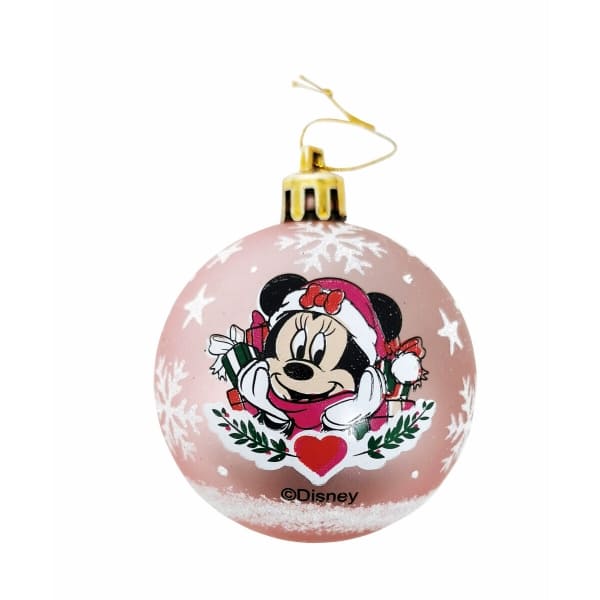 Ensemble de 10 Boules de Noël Minnie Rose, Disney