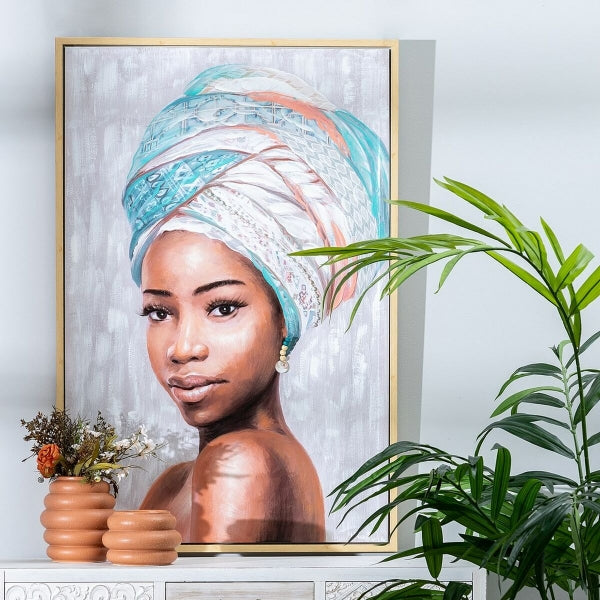 Cadre Mural Design Femme Africaine Home Decor - Élégance artistique dans vos espaces
