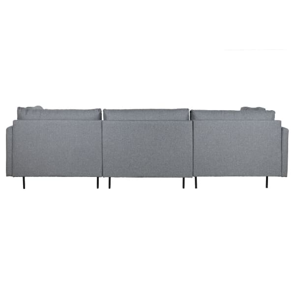 Large Modern Removable Corner Sofa Gray
