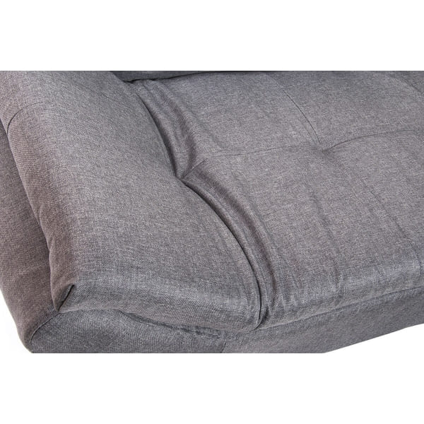 Scandinavian Gray and Wood Convertible Sofa