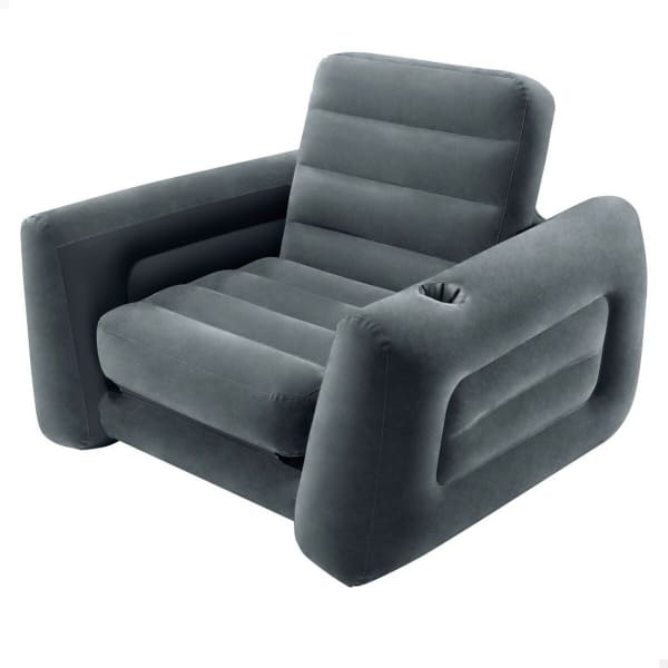 Intex Dark Gray Inflatable Convertible Armchair