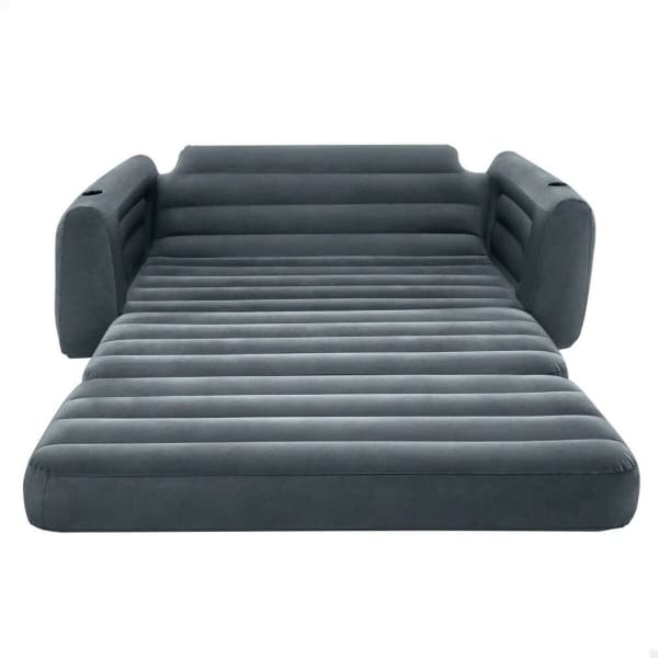 Dark Gray Inflatable Sofa Bed (203 x 66 x 224 cm) Intex