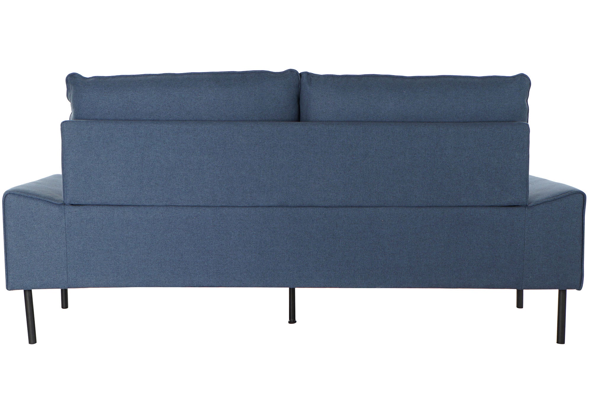 Sofa DKD Home Decor Polyester Metal Navy Blue (197 x 82 x 90 cm)