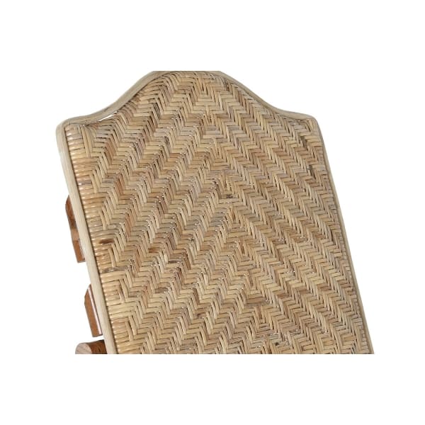 Modular Ethnic Rattan Lounge Chair with Side Table