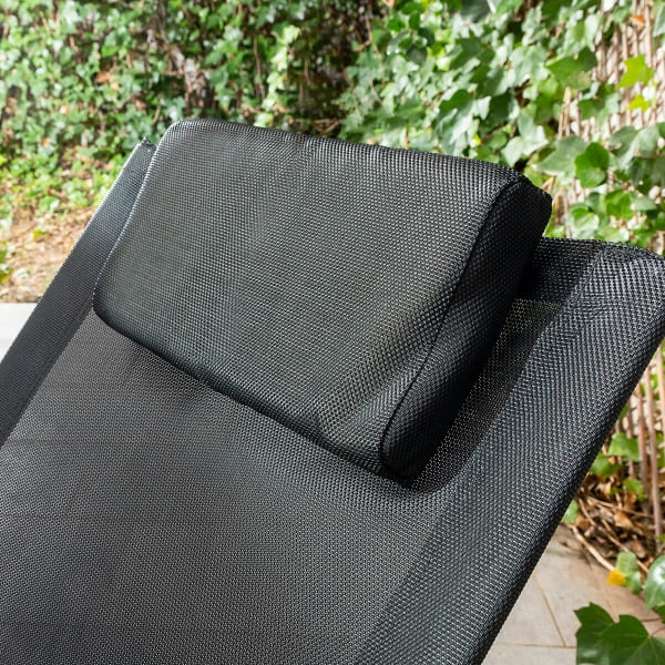 ING Black Orbital Rocking Folding Lounge Chair