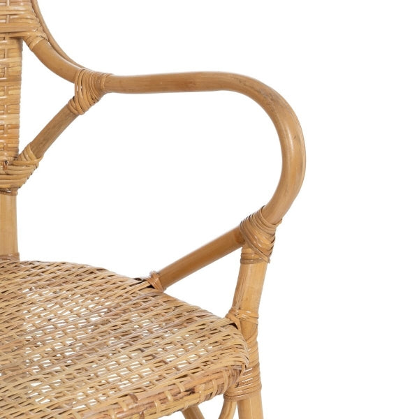 Handcrafted Balinese Chair in Natural Rattan