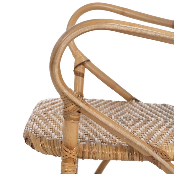 Handcrafted Balinese Chair in Natural Rattan