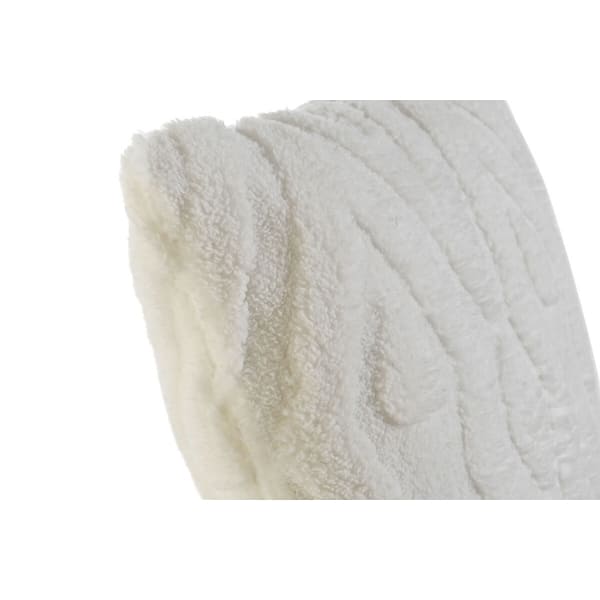Coussin Blanc Polaire Tissu Doux (45 x 45 cm)