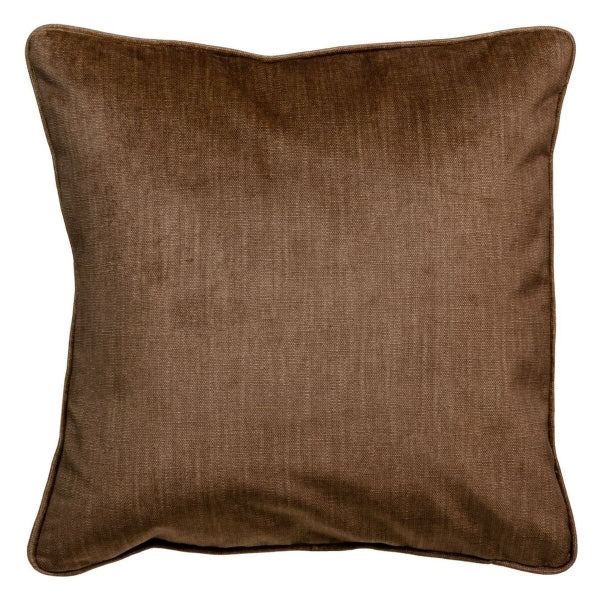 Brown Velvet Jean Effect Cushion Home Decor