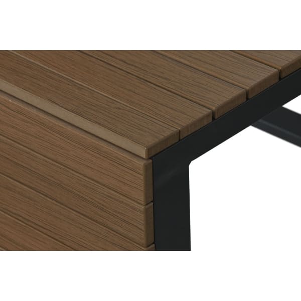 Canapé d'Angle de Jardin Modulable Contemporain avec Table Basse