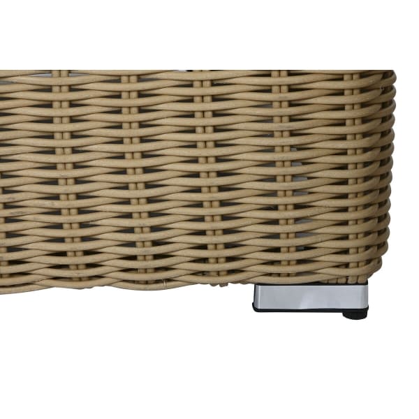 Large Balinese Rattan and Tempered Glass Garden Furniture