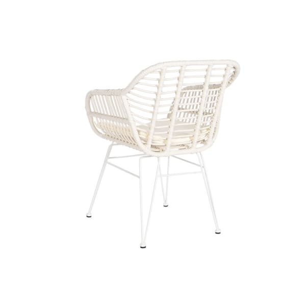 Small Garden Furniture for 2 People White Rattan