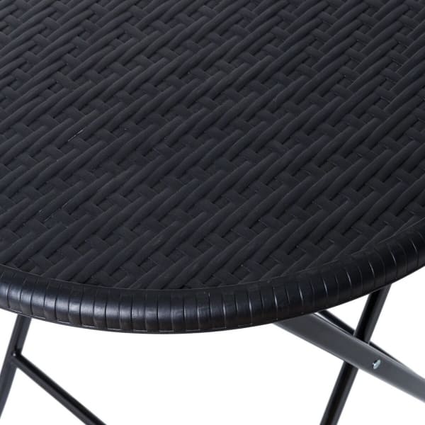 Trendy Foldable Terrace Lounge Black