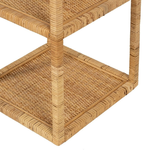 Removable Rattan Staircase Shelf in 3 Elements