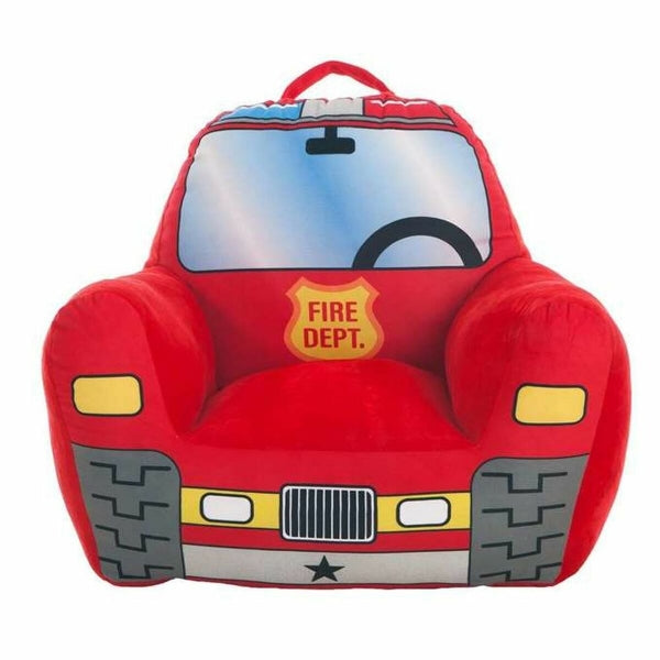 Fauteuil pour Enfant Design Camion de Pompier Rouge (52 x 48 x 51 cm)