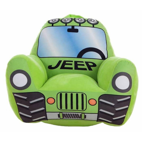 Fauteuil Pour Enfant Design Voiture, Jeep Vert (52 x 48 x 51 cm)