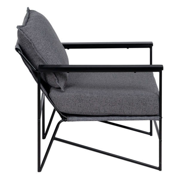 Sillón reclinable Loft Design gris y negro