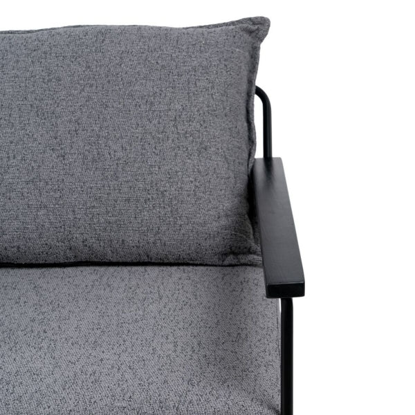 Sillón reclinable Loft Design gris y negro