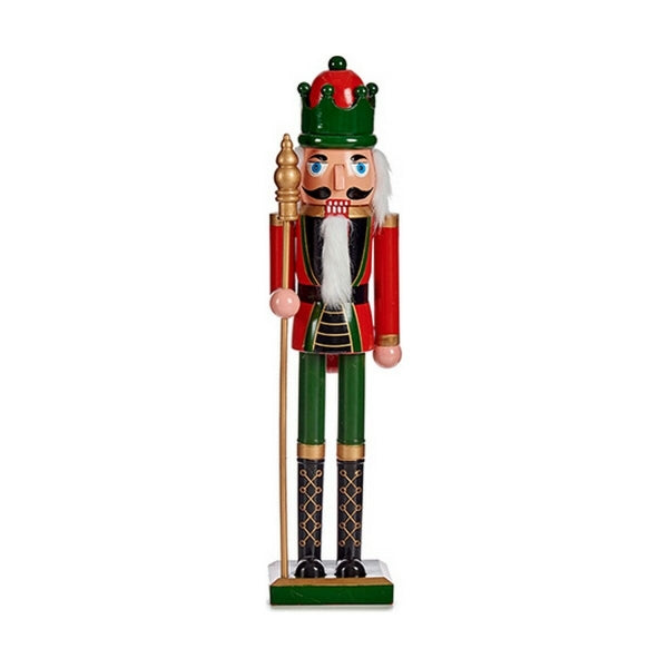 Statue Casse Noisette en Mouvement et Musique Electrique Rouge et Vert (47 x 31,5 x 162 cm)