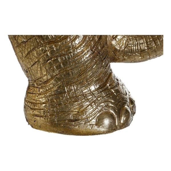 Estatua decorativa de elefante africano dorado
