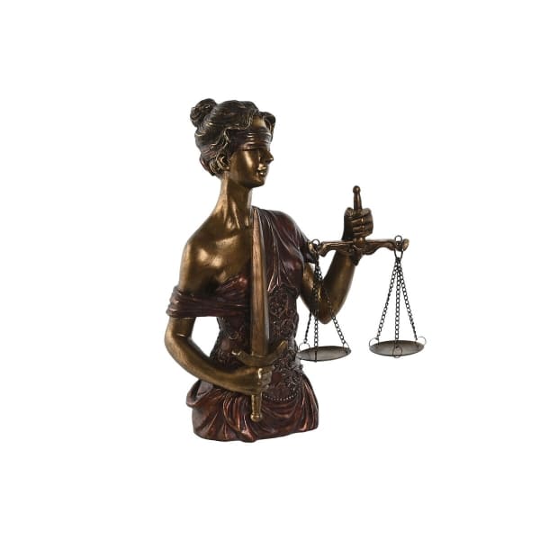 Statuette "THEMIS" Déesse de la Justice en Résine Cuivrée