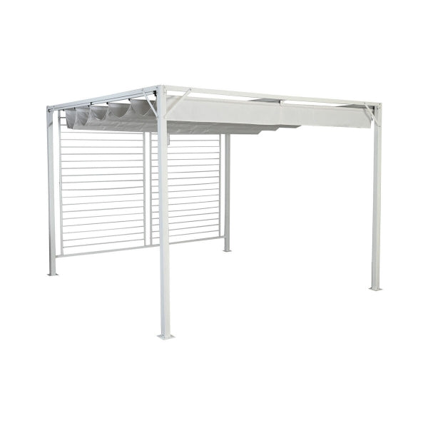 Grande Pergola Autoportante Loft Blanche en Acier Home Decor