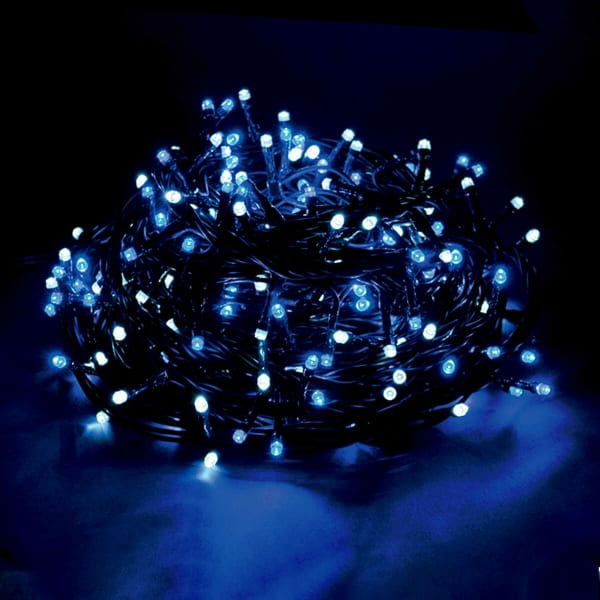 Guirlande lumineuse à boules - Bleu, Marine, Cyan – Le rêve de Noël
