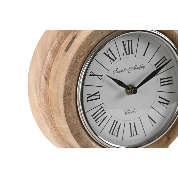 Horloge de Table Cottage en Bois de Manguier Home Decor
