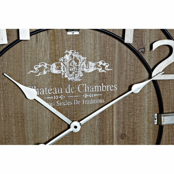 Horloges Murales "Château de Chambres" en Bois et Métal Doré