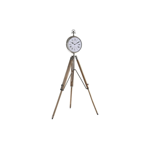 Clock on Feet Design Gusset Wood and Metal Home Decor - A touch of timeless elegance for your interior
