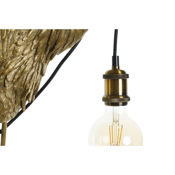 Design Floor Lamp Golden Stork Metal and Resin
