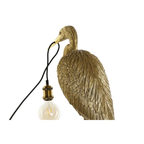 Design Floor Lamp Golden Stork Metal and Resin