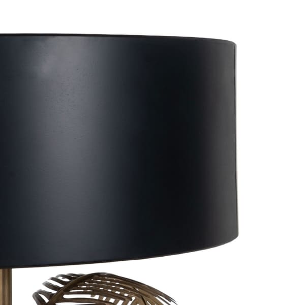 Black and Gold Palm Tree Floor Lamp